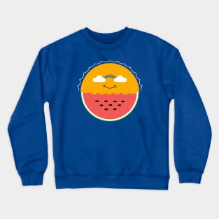 Sun and watermelon Crewneck Sweatshirt